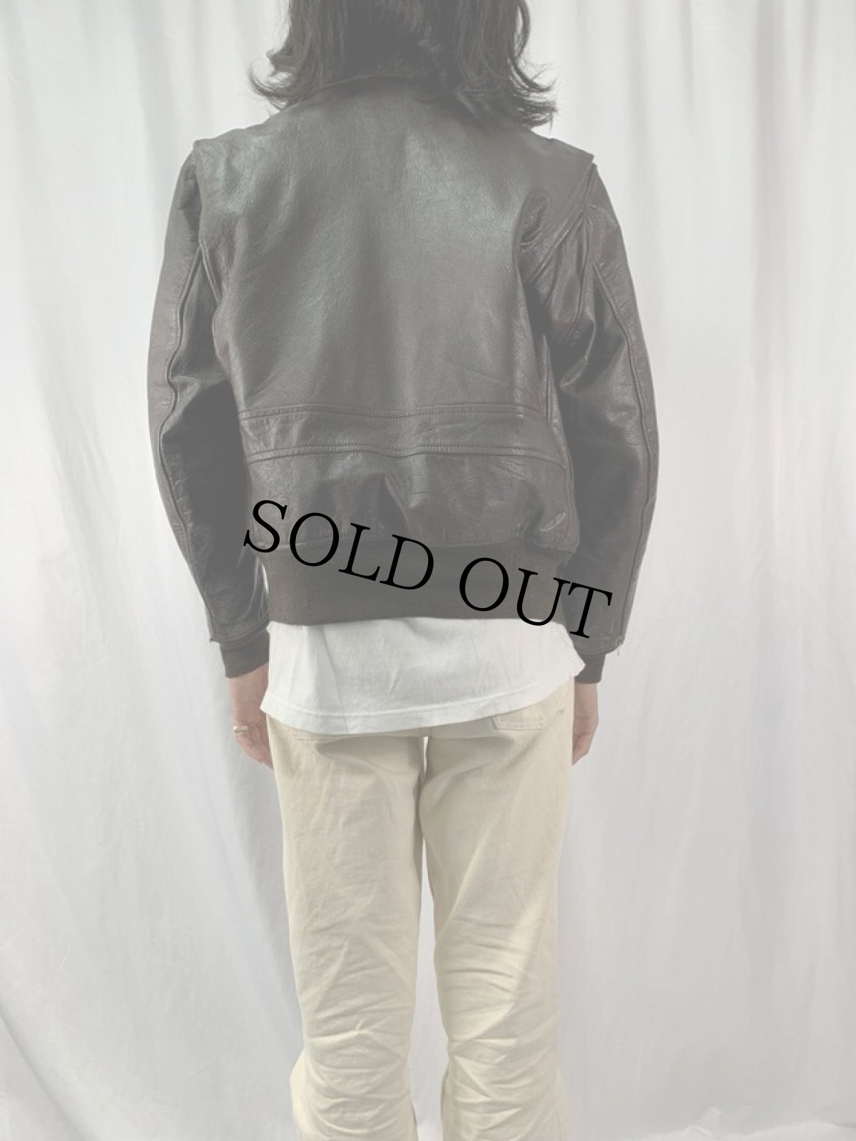 画像4: 70's U.S.NAVY G-1 フライトジャケット 42 (4)