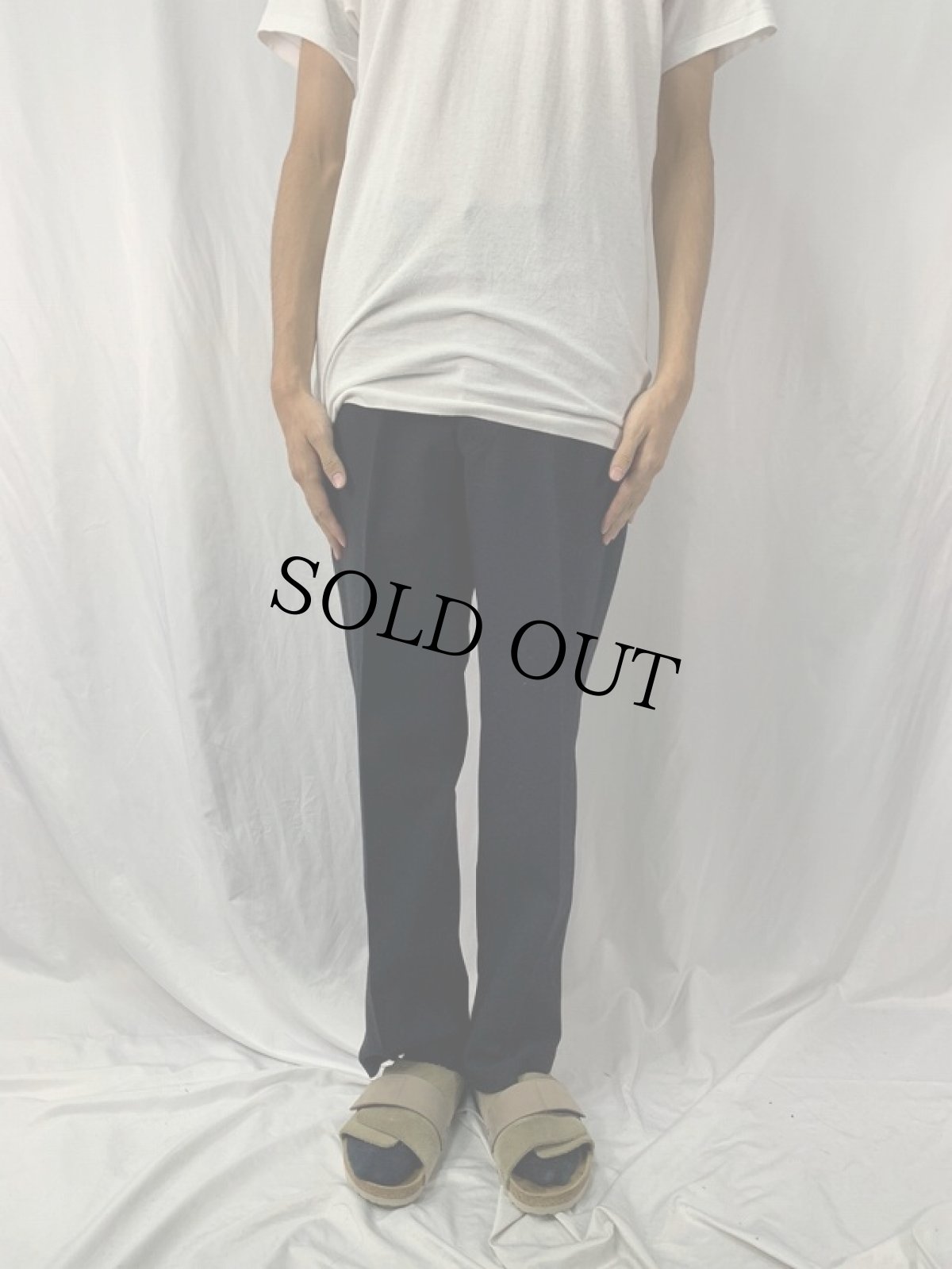 画像2: 50〜60's サイドライン ウールスラックス W32 (2)