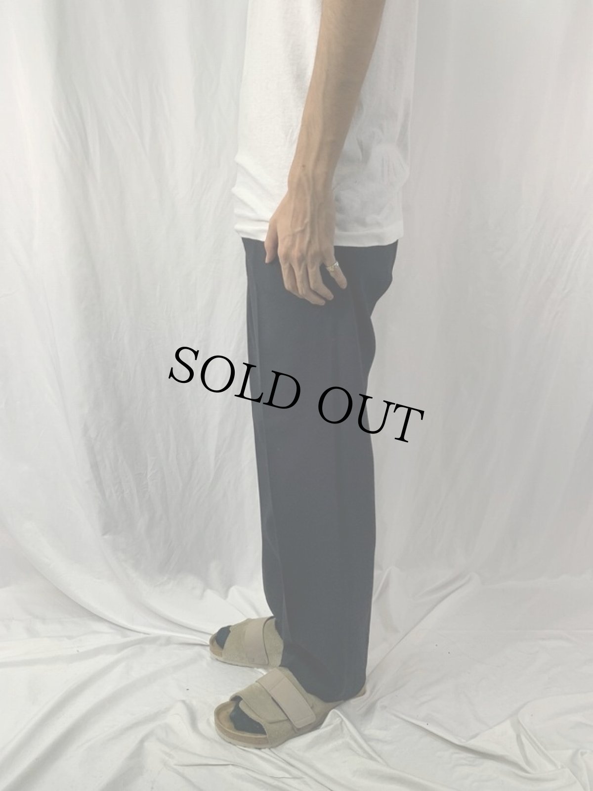 画像3: 50〜60's サイドライン ウールスラックス W32 (3)