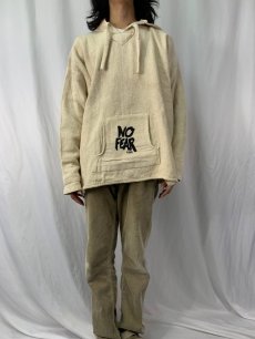 画像2: NO FEAR ロゴプリント メキシカンパーカー XL (2)