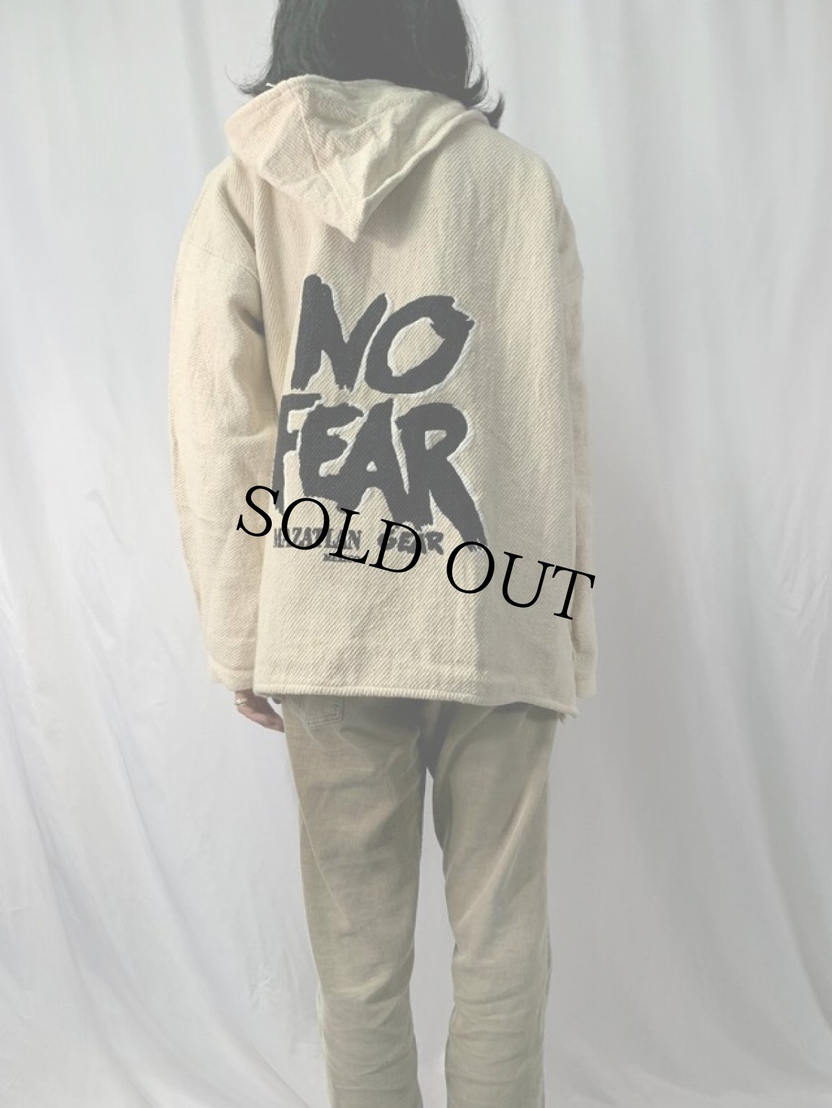 画像4: NO FEAR ロゴプリント メキシカンパーカー XL (4)