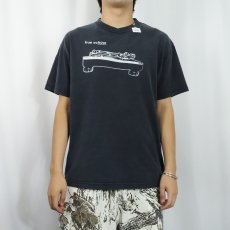 画像2: "true school" レコードプレーヤー プリントTシャツ BLACK L (2)