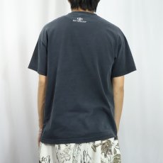 画像3: "true school" レコードプレーヤー プリントTシャツ BLACK L (3)