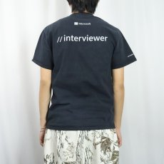 画像3: Microsoft "Azure Data" コンピューター企業プリントTシャツ BLACK M (3)