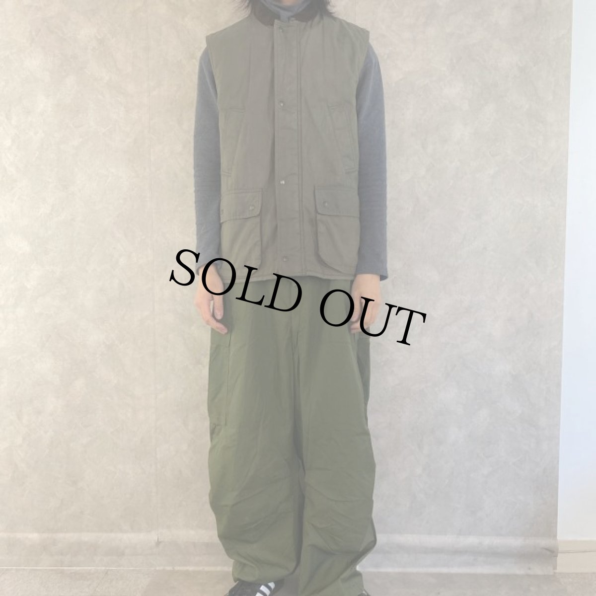 画像2: 90's Ralph Lauren パープルレーベル バブアーTYPE キルティングベスト S (2)