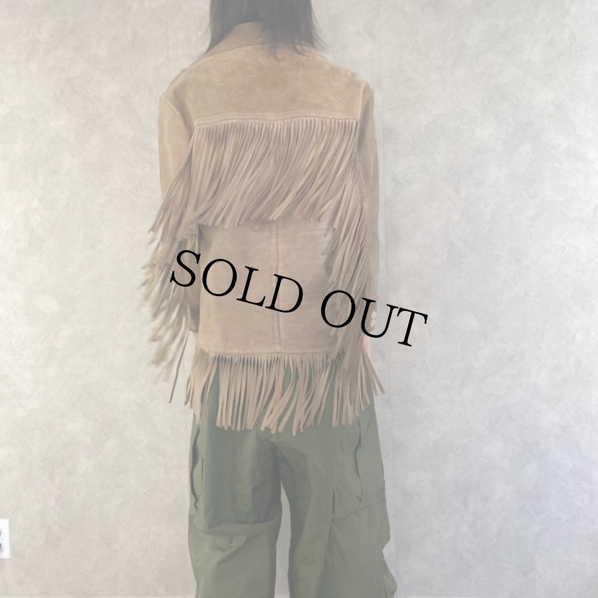 画像4: 70's VAZQUEZ フリンジ スエードレザージャケット (4)