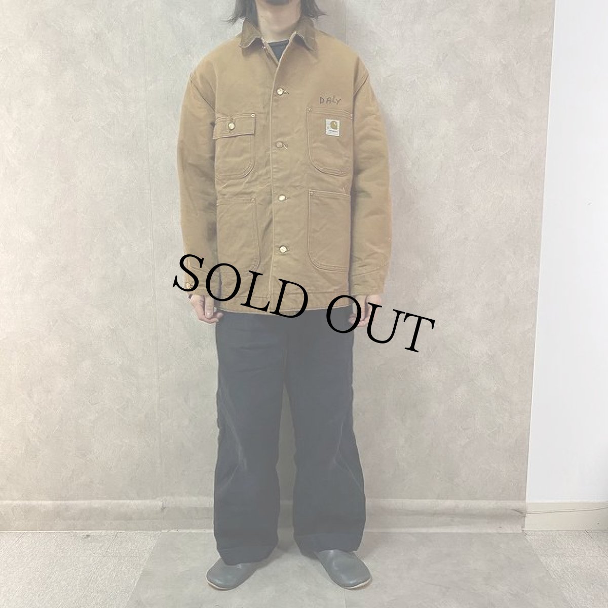 画像2: 70's〜 Carhartt USA製 プリントタグ ブランケット付き ダックカバーオール (2)