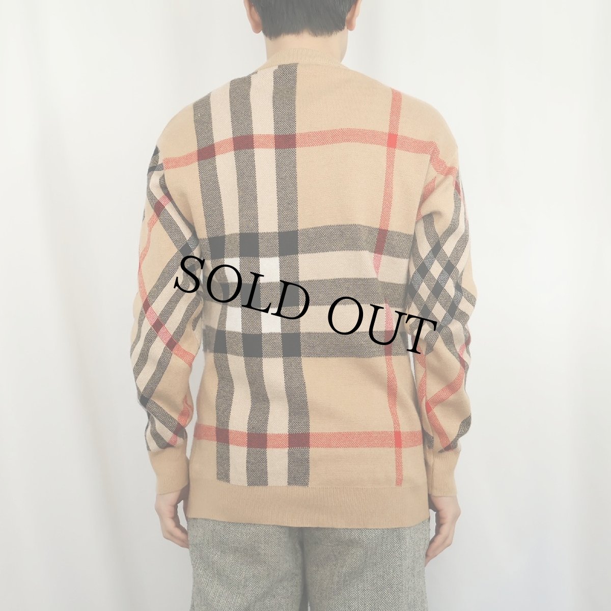 画像4: BURBERRY ノバチェック柄 ウールニットセーター (4)