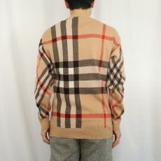 画像4: BURBERRY ノバチェック柄 ウールニットセーター (4)