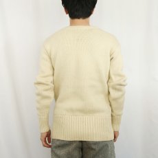 画像3: 50's ウール アワードニットセーター (3)