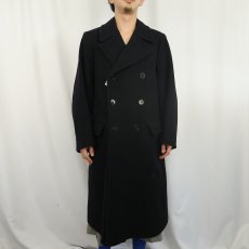 画像2: 40's Royal Navy ウールコート BLACK SIZE5 (2)