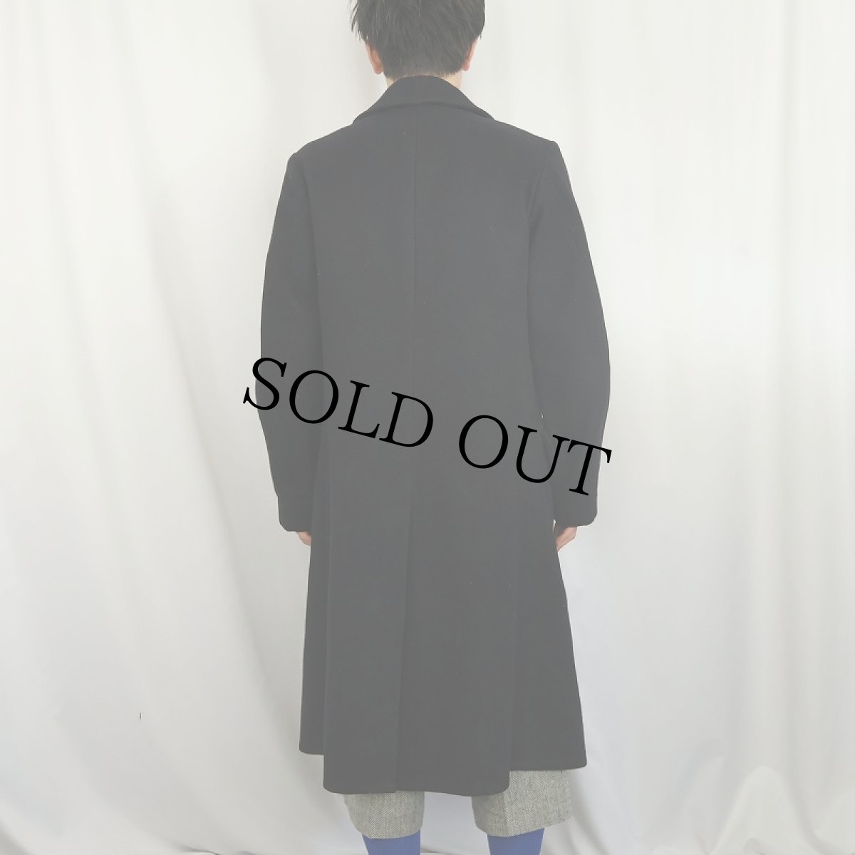 画像3: 40's Royal Navy ウールコート BLACK SIZE5 (3)