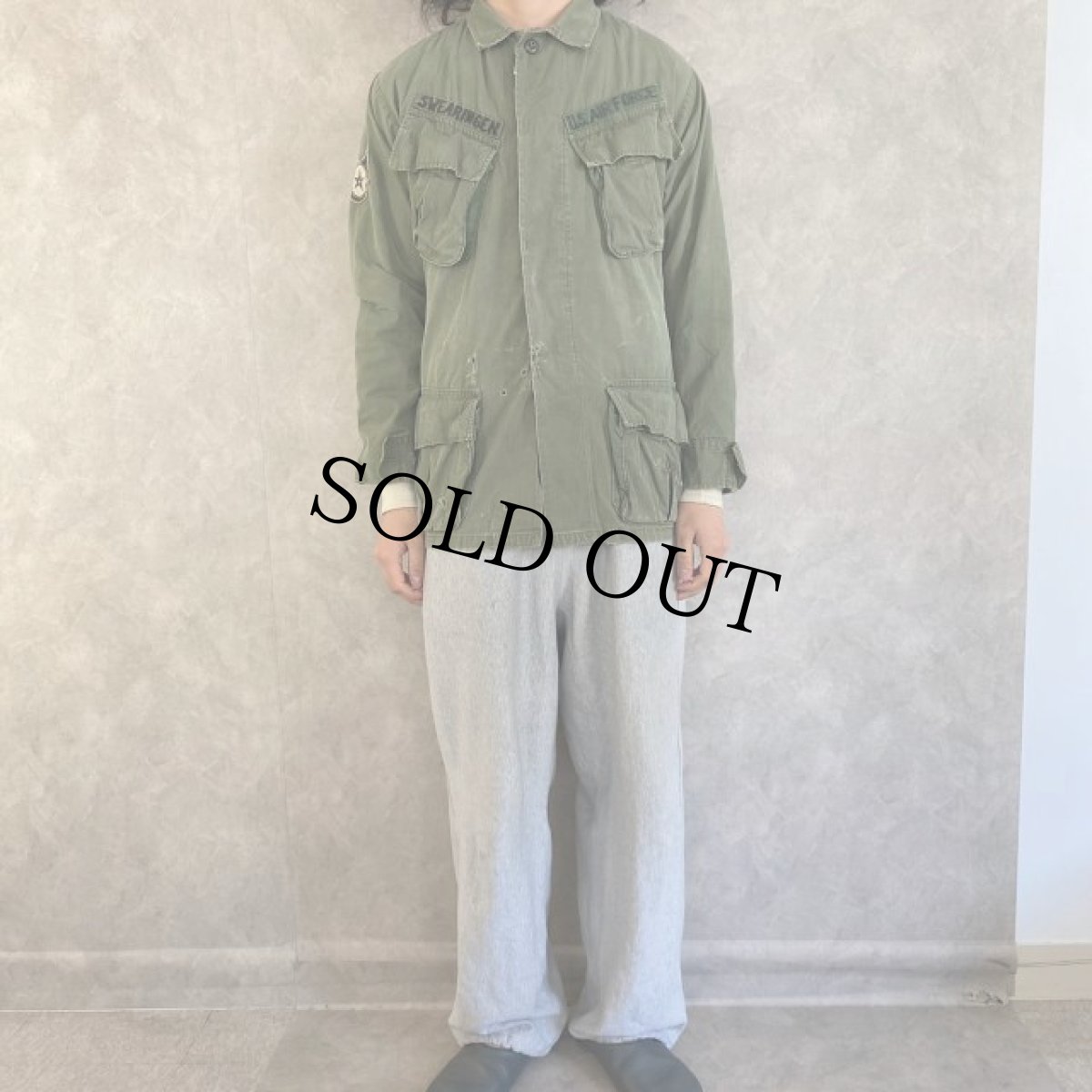 画像2: 60's U.S.AIR FORCE ジャングルファティーグジャケット 3rd (2)