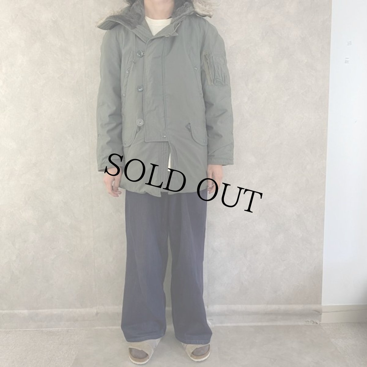 画像2: 70's USAF N-3B フライトジャケット XS (2)