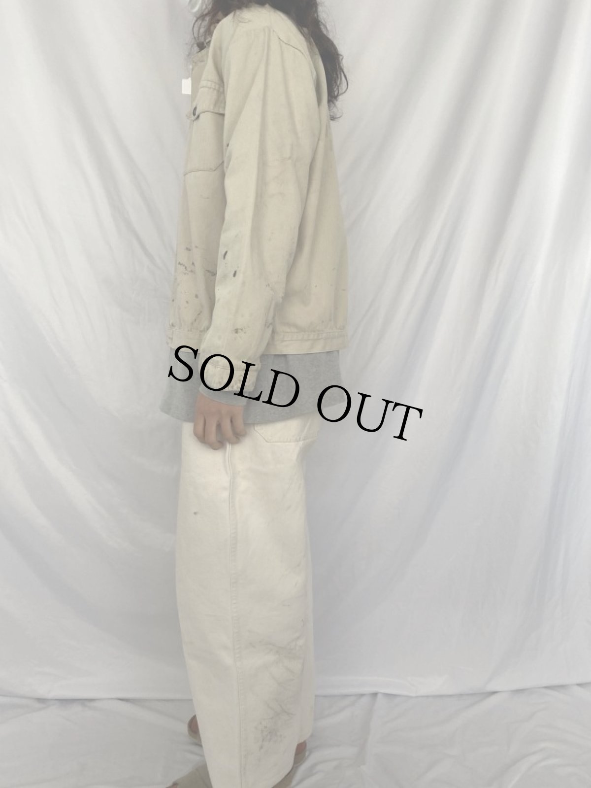 画像3: EURO ペンキペイント コットンツイル ワークジャケット (3)