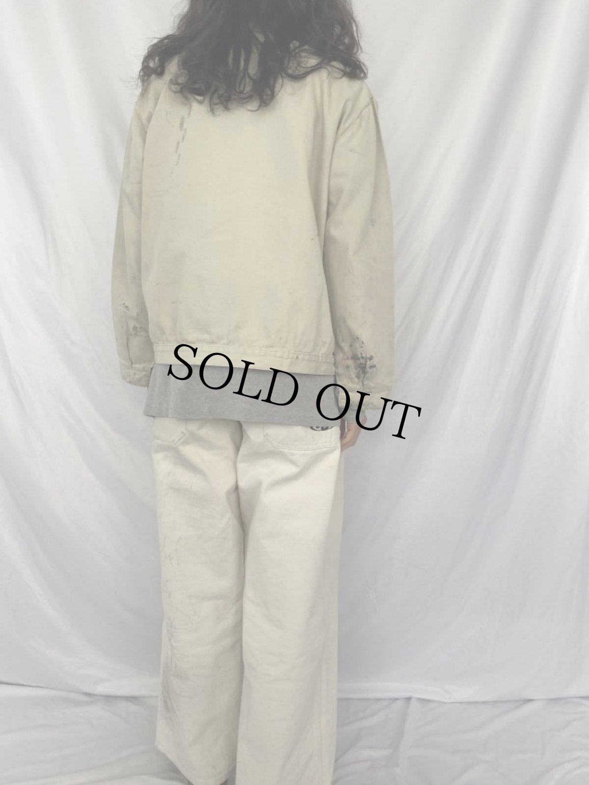 画像4: EURO ペンキペイント コットンツイル ワークジャケット (4)