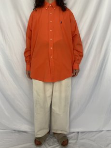 画像2: POLO Ralph Lauren "CLASSIC FIT" ピンオックス ボタンダウンシャツ XL (2)