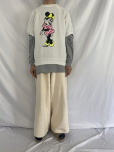 画像3: 80's MINNIE MOUSE USA製 発泡プリント半袖スウェット XL  (3)