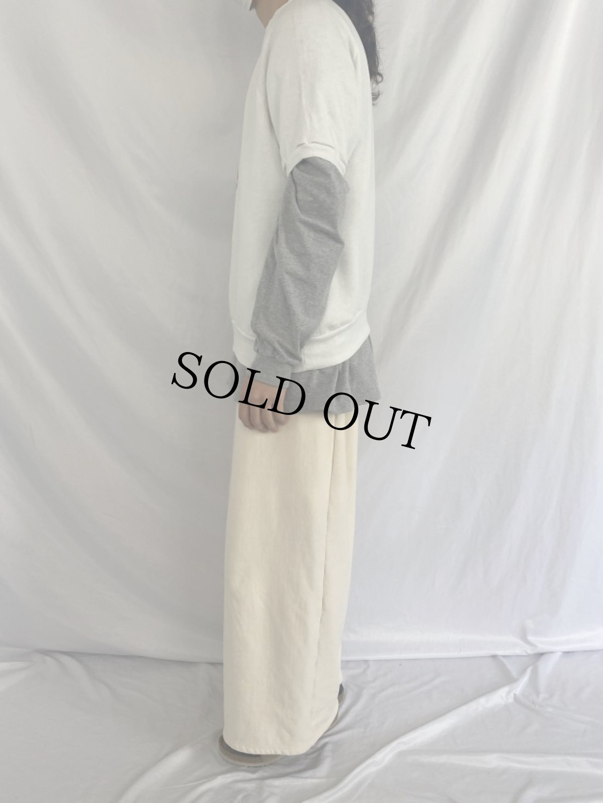 画像4: 80's MINNIE MOUSE USA製 発泡プリント半袖スウェット XL (4)