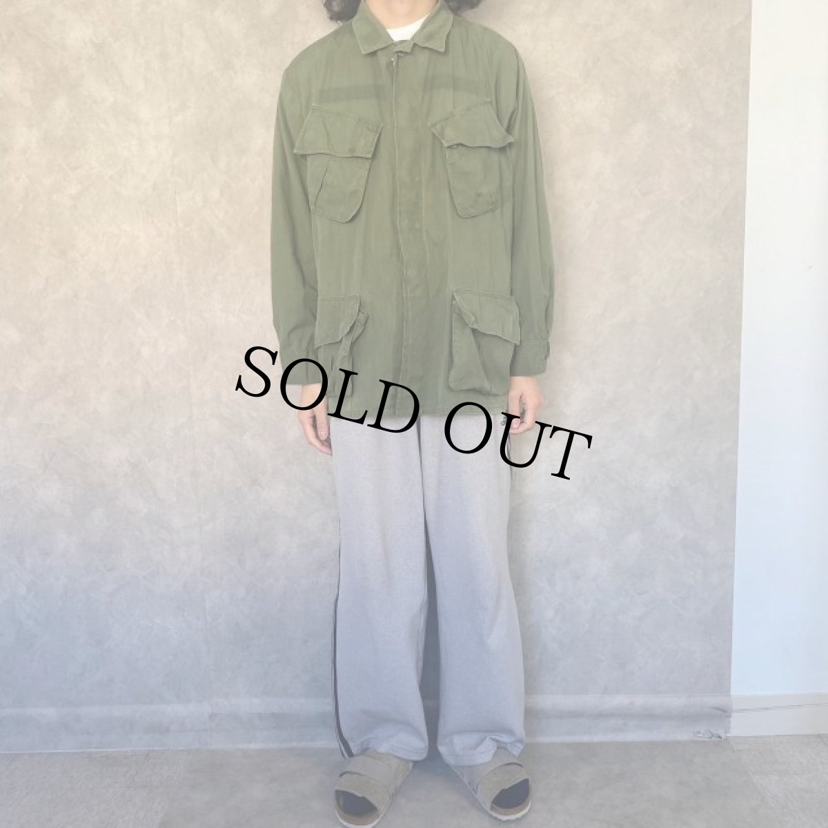 画像2: 60's U.S.ARMY ジャングルファティーグジャケット 3rd (2)