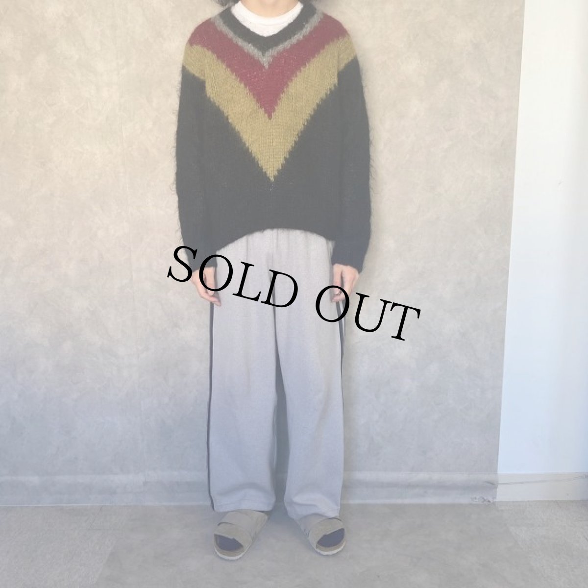 画像2: 60's Richman BROTHERS モヘアニットセーター S (2)