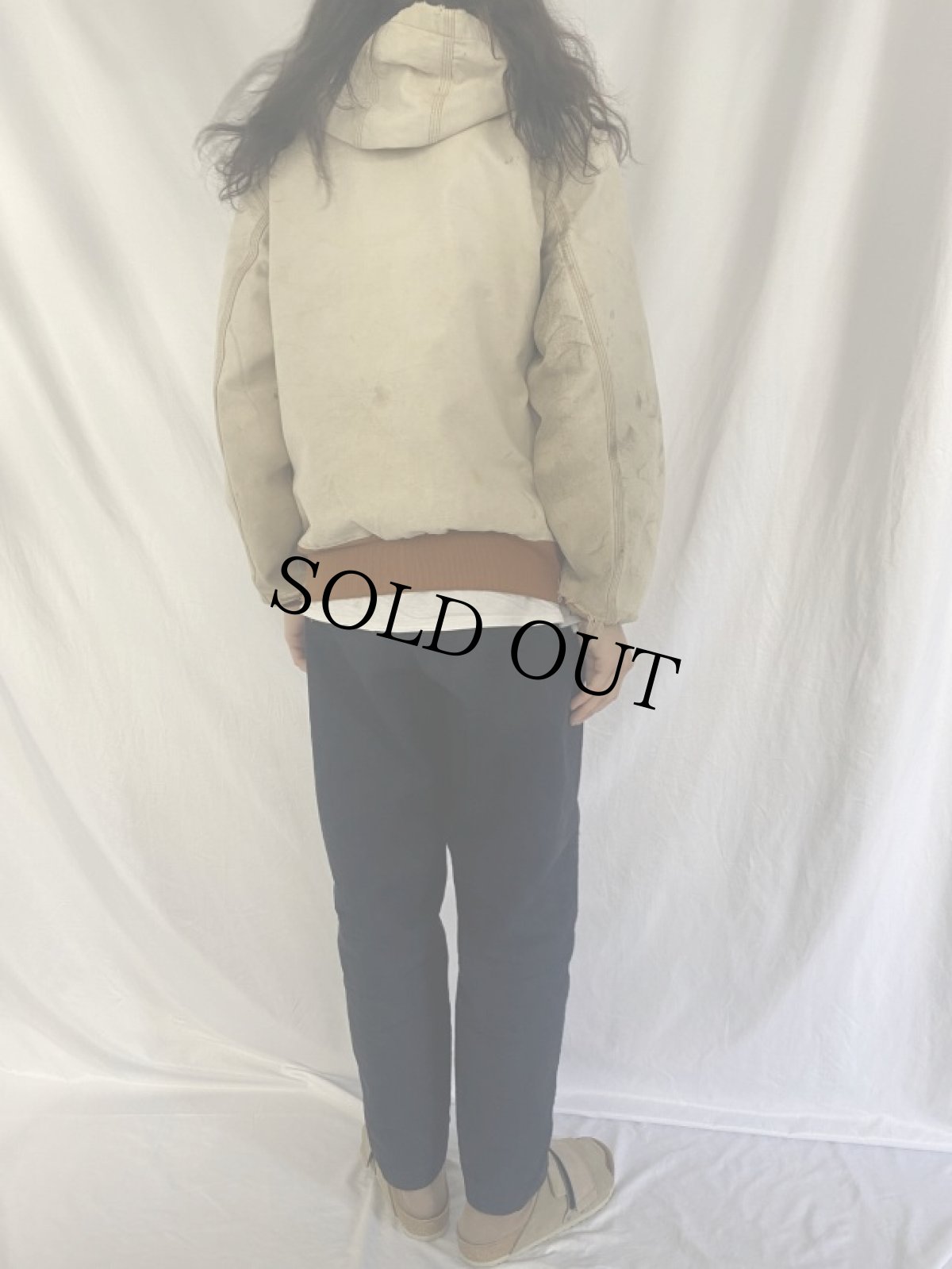 画像4: Carhartt USA製 ダックアクティブパーカー M (4)