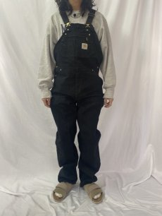 画像2: Carhartt ブラックダック オーバーオール W38 (2)