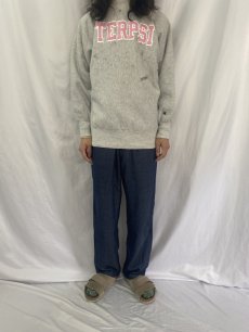 画像3: 90's Champion REVERSE WEAVE USA製 "TERPSI" プリントスウェット XL (3)