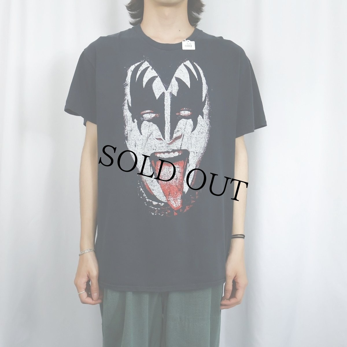画像2: KISS ハードロックバンドTシャツ BLACK L (2)