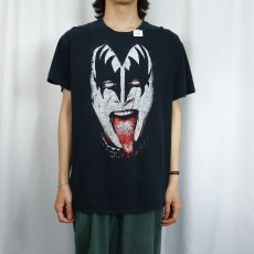 画像2: KISS ハードロックバンドTシャツ BLACK L (2)