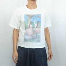 画像2: 90's Edgar Degas "Dancers in Pink" アートプリントTシャツ (2)