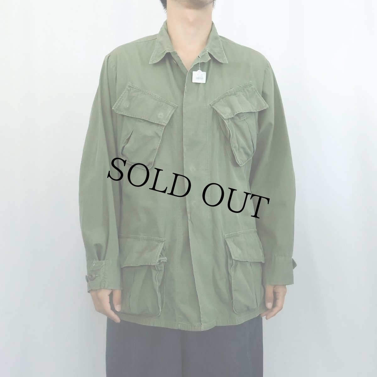 画像2: 60's U.S.ARMY ジャングルファティーグジャケット 5th SMALL-REGULAR (2)