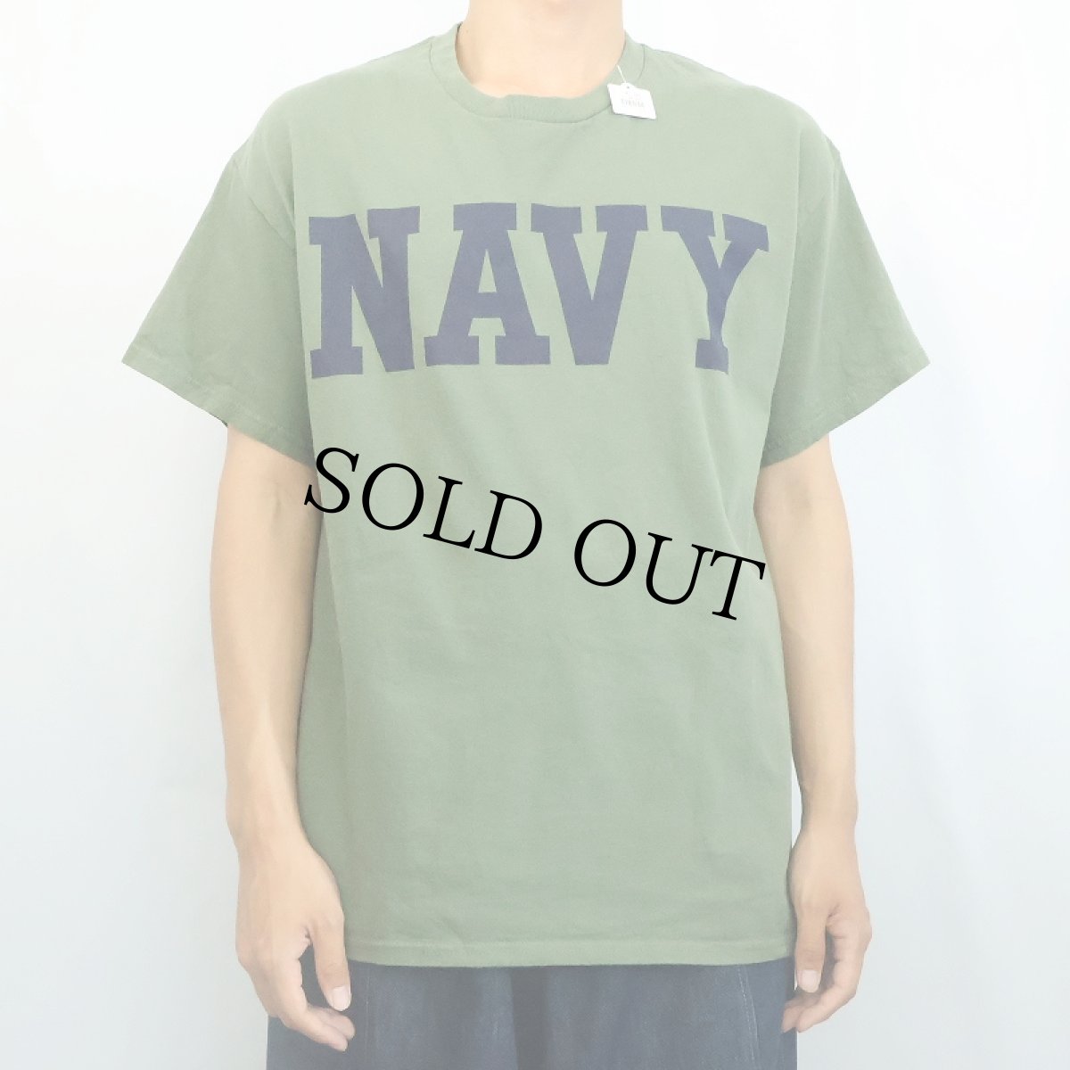 画像2: "NAVY" プリントTシャツ (2)