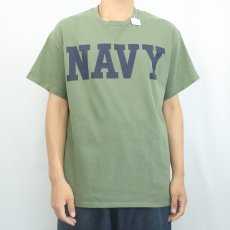 画像2: "NAVY" プリントTシャツ (2)