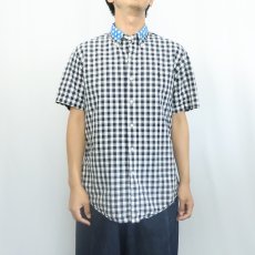 画像2: Ralph Lauren "CUSTOM FIT" ギンガムチェック柄 コットンボタンダウンシャツ L (2)