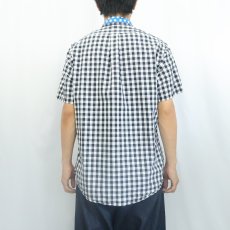画像3: Ralph Lauren "CUSTOM FIT" ギンガムチェック柄 コットンボタンダウンシャツ L (3)