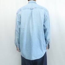 画像3: 90's GAP デニムボタンダウンシャツ L (3)