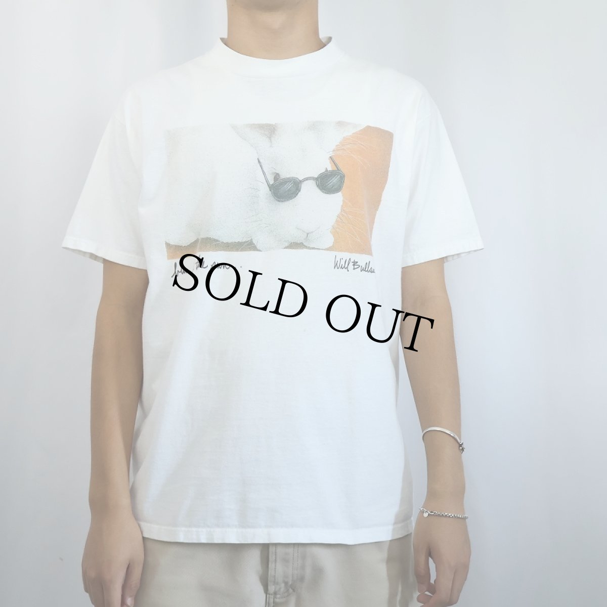 画像2: 90's Will Bullas "bun in the sun..." アートプリントTシャツ L (2)