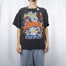 画像2: 〜90's GRATEFUL DEAD "1989-90 NEW YEAR" ロックバンドプリントTシャツ BLACK (2)