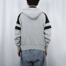 画像3: 80's NIKE 紺タグ ロゴ刺繍 スウェットジップパーカー L (3)