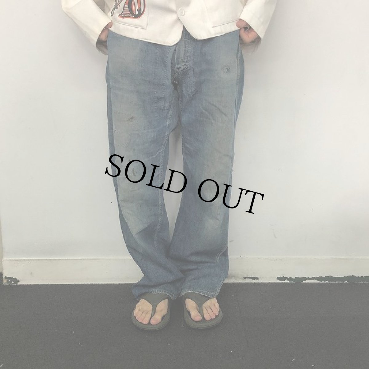画像3: 50's SWEET-ORR Denim Painter Pants W34 (3)