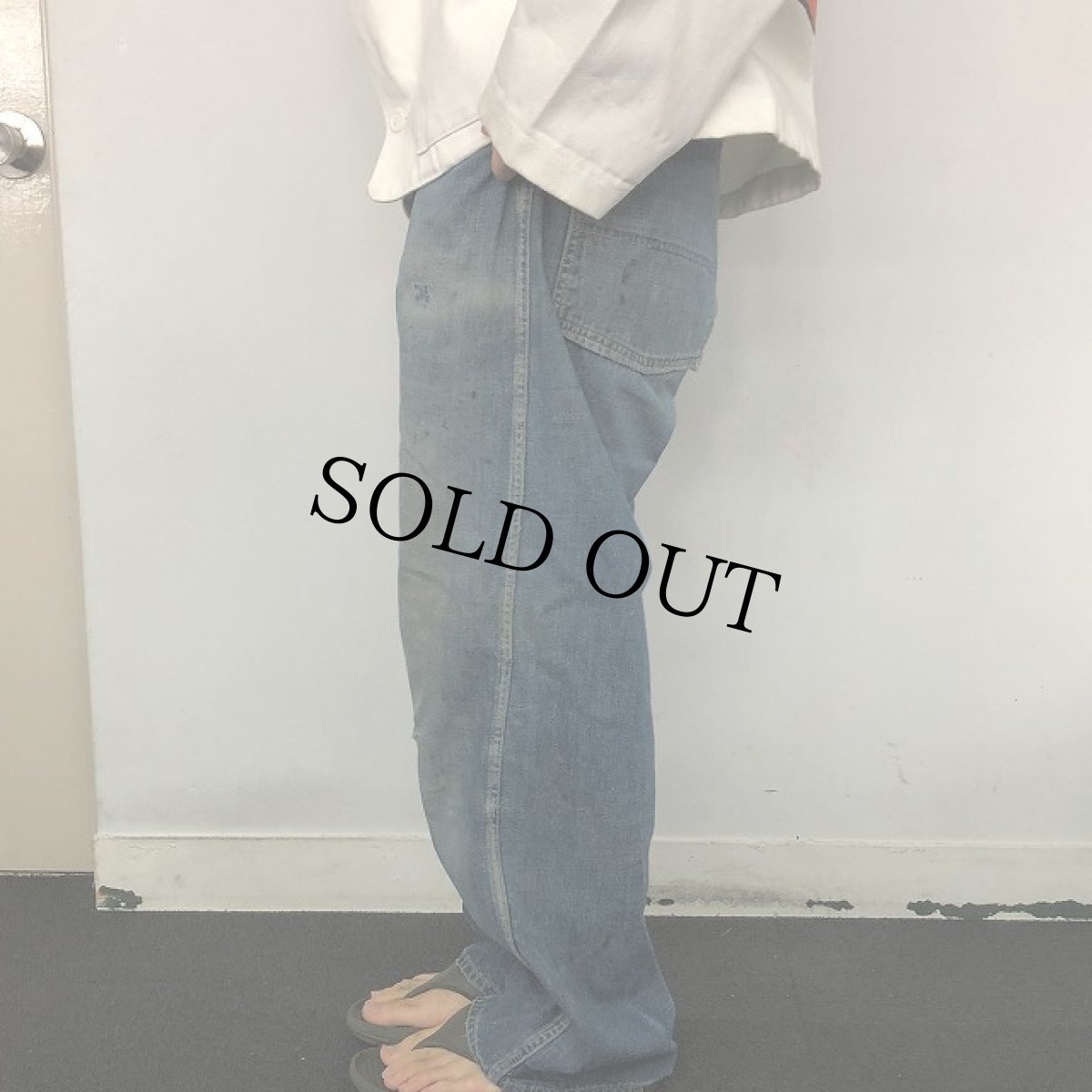 画像4: 50's SWEET-ORR Denim Painter Pants W34 (4)