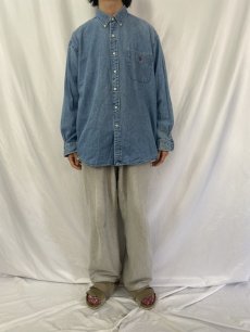 画像2: POLO Ralph Lauren "BIG SHIRTS" デニムボタンダウンシャツ XL (2)