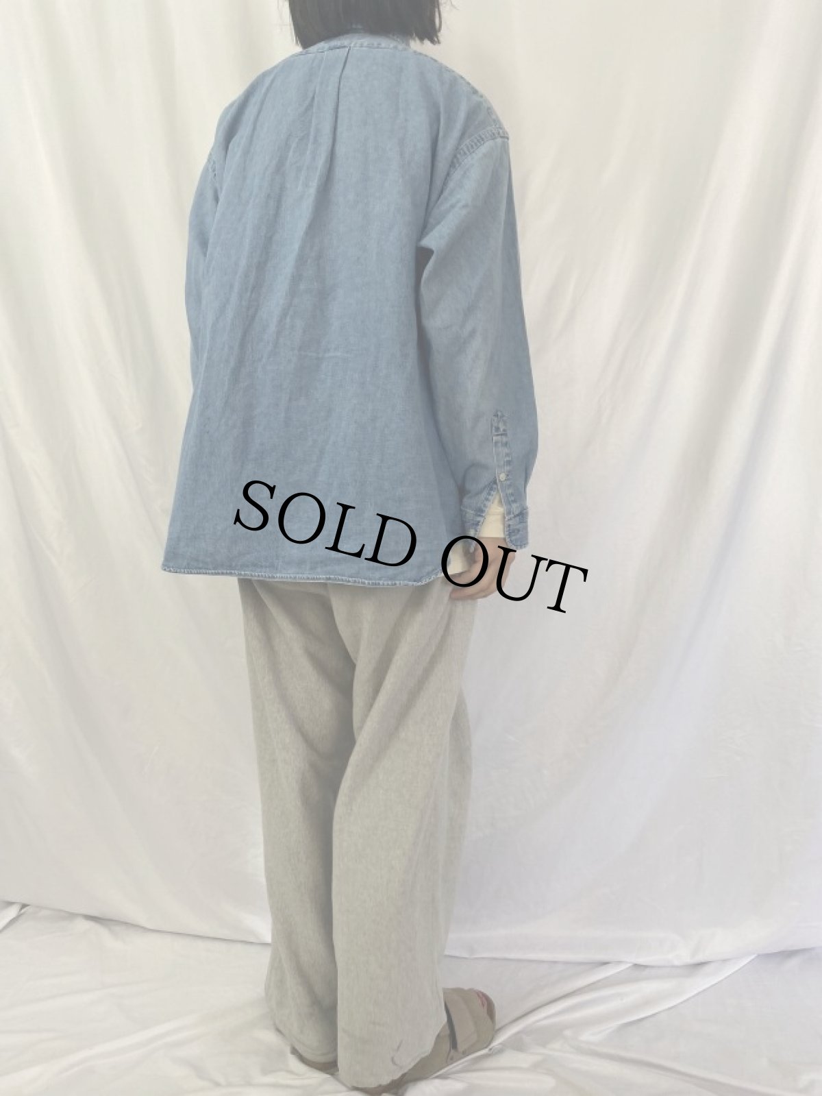 画像4: POLO Ralph Lauren "BIG SHIRTS" デニムボタンダウンシャツ XL (4)