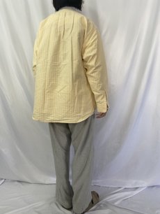 画像4: POLO Ralph Lauren "BIG SHIRTS" ストライプ柄切り替え オックスフォードボタンダウンシャツ L (4)