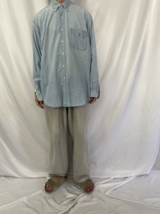 画像2: POLO Ralph Lauren "BIG SHIRTS" シャンブレーボタンダウンシャツ L (2)