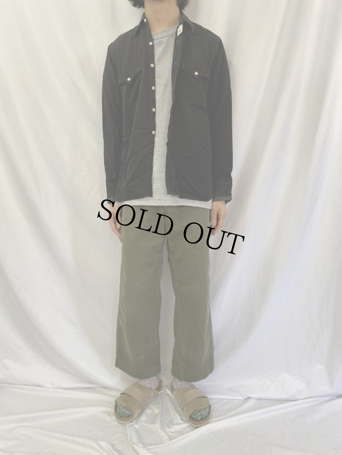 画像2: 50's Liondale Westernaire ウールギャバジン ウエスタンシャツ (2)