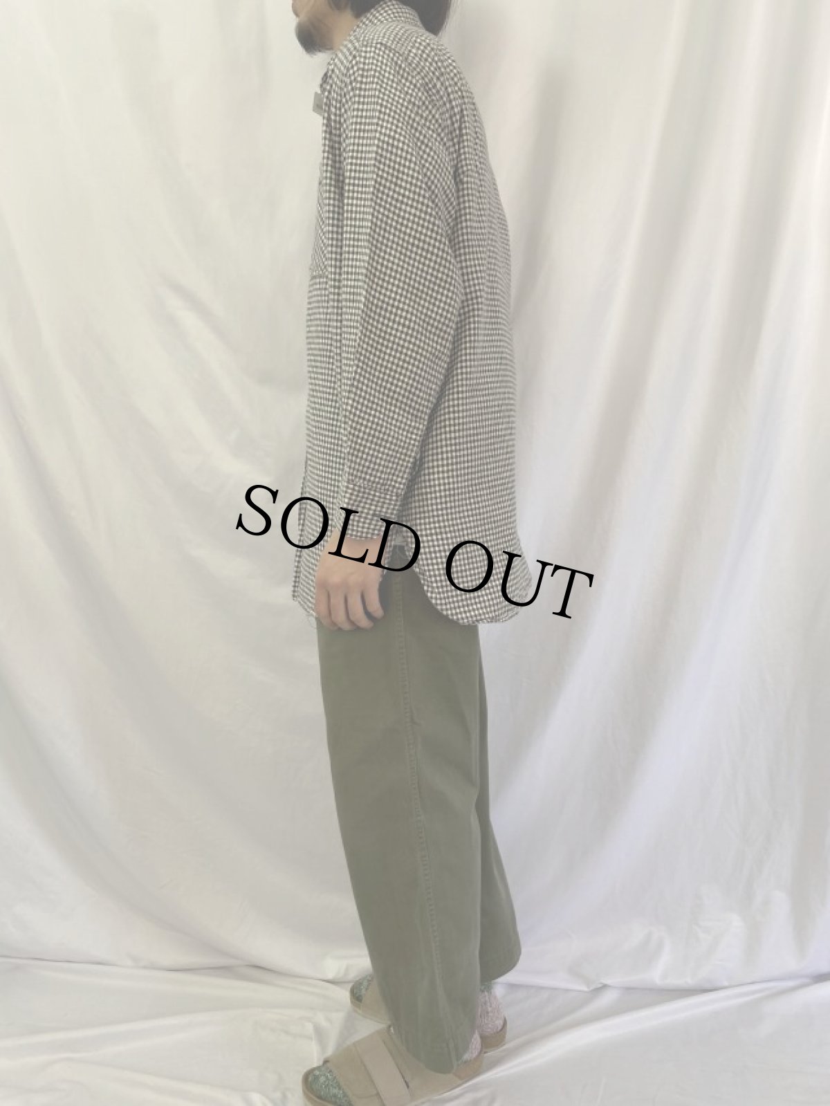 画像3: 40〜50's POWR HOUSE チェック柄 マチ付き ワークシャツ (3)