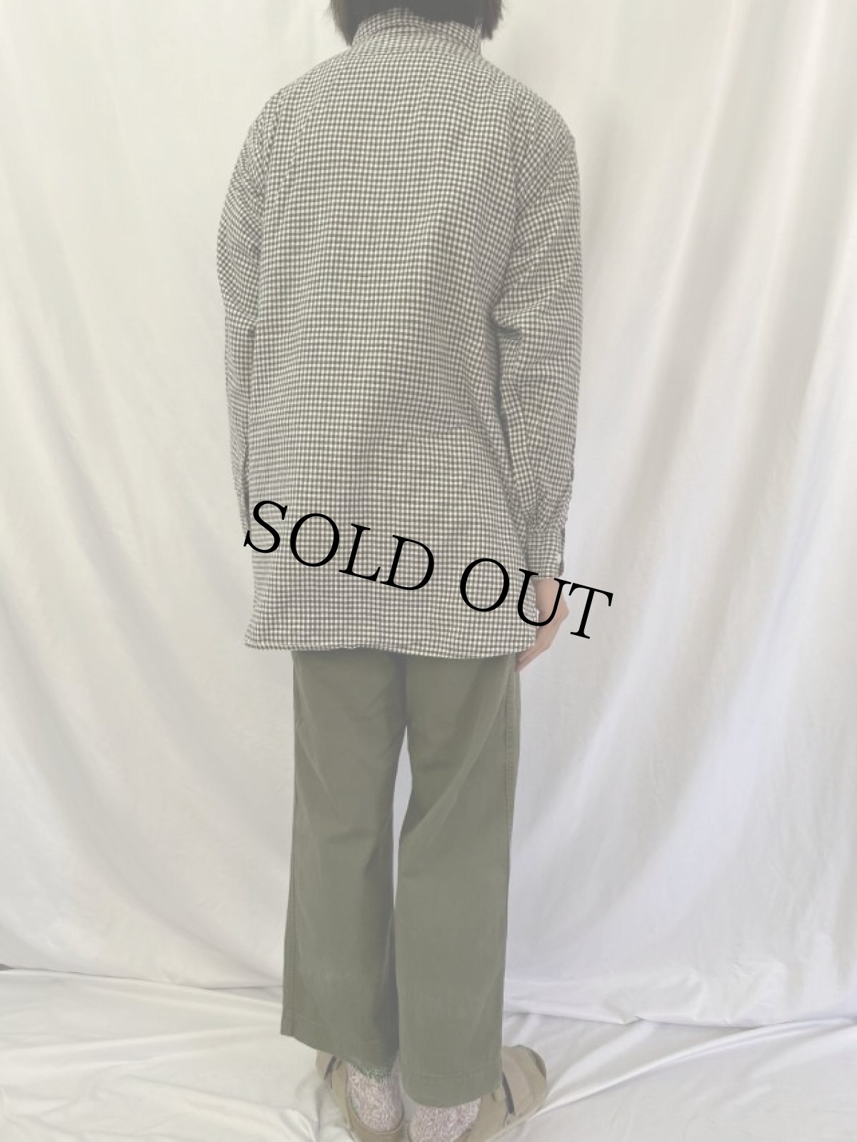 画像4: 40〜50's POWR HOUSE チェック柄 マチ付き ワークシャツ (4)