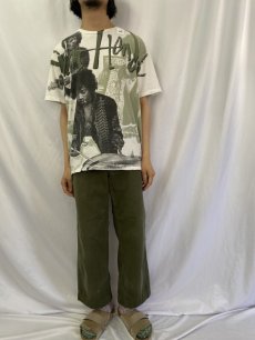 画像2: 90's Jimi Hendrix USA製 大判プリント ミュージシャンTシャツ XL (2)